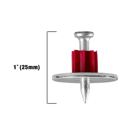 CNDPNW1-MC 1" Concrete Drive Pins with Washers (1,000 Count) - BULK