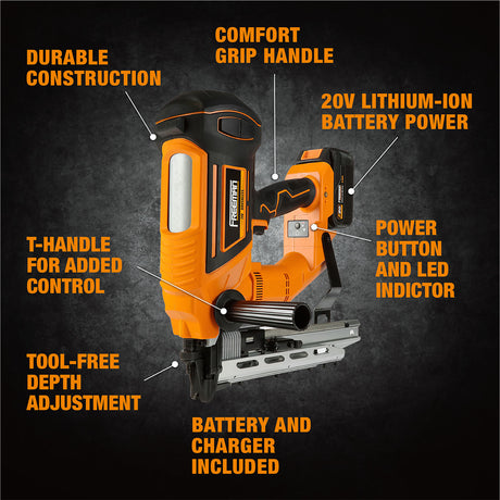 PE20VTFS9 20 Volt Cordless and Brushless 9-Gauge 2" Fencing Stapler (Tool Only)