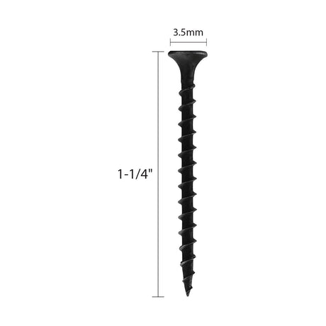 SCRDW-125 #6 x 1-1/4" Phillips Bugle Head Drywall to Wood Screws (1000 Count)